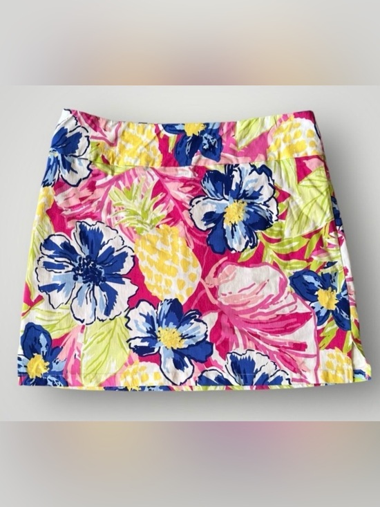 Rafaella Dresses & Skirts - Rafaella Pink Floral Skort with Blue & Yellow Accents